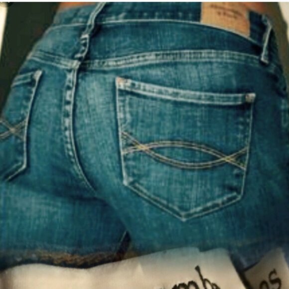 Abercrombie & Fitch Madison Stretch Jeans – Medium Wash Y2K Style Size 2S - Picture 15 of 16